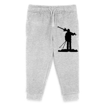 Ski - Pantalon de jogging enfant bio Stanley/Stella - gris chiné - Devant