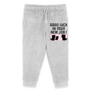 Farewell Company Good Luck - Kids Organic Sweatpants by Stanley/Stella - heather grey - Front
