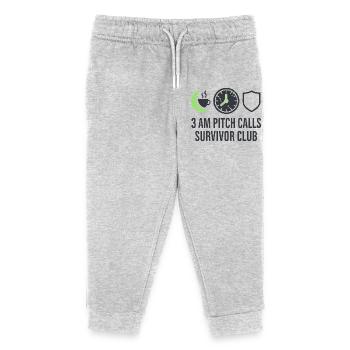 Startup-gründer Survivor Burnout Recover - Kinder Organic Jogginghose Mini Mover von Stanley/Stella - Grau meliert - Vorne