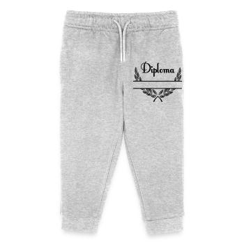 Diplôme – Espace de noms - Pantalon de jogging enfant bio Stanley/Stella - gris chiné - Devant