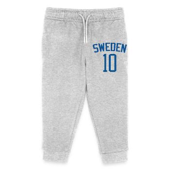 Sweden 10 – Sports Design - Kids Organic Sweatpants by Stanley/Stella - heather grey - Front