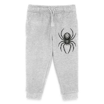 Geometrische Metallspinne - Kinder Organic Jogginghose Mini Mover von Stanley/Stella - Grau meliert - Vorne