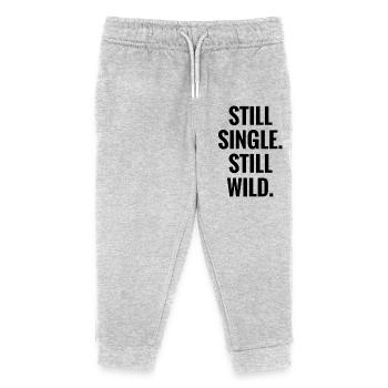 Toujours célibataire Toujours sauvage - Pantalon de jogging enfant bio Stanley/Stella - gris chiné - Devant