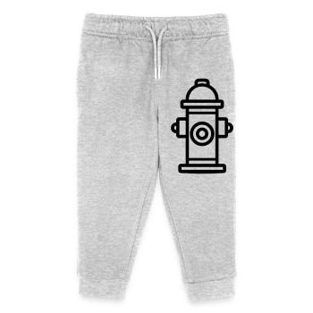 Hydrant - Kinder Organic Jogginghose Mini Mover von Stanley/Stella - Grau meliert - Vorne