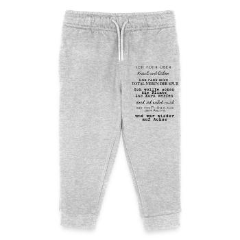 Kraut und Rüben - Kinder Organic Jogginghose Mini Mover von Stanley/Stella - Grau meliert - Vorne