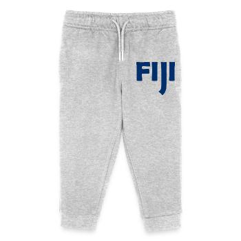Fidji - Fidji - Îles - Pacifique - Mers du Sud - Pantalon de jogging enfant bio Stanley/Stella - gris chiné - Devant