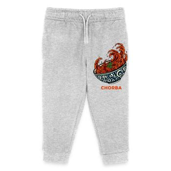 Dynamic Chorba Soup Bowl  - Kids Organic Sweatpants by Stanley/Stella - heather grey - Front