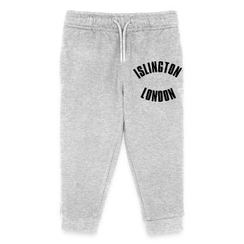 Islington London Arc Logo - Kids Organic Sweatpants by Stanley/Stella - heather grey - Front