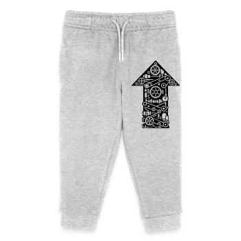 Technologie des machines Pfeil - Pantalon de jogging enfant bio Stanley/Stella - gris chiné - Devant