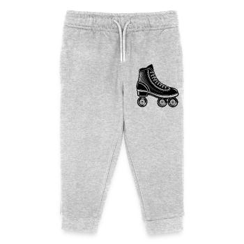 Roller skate - Kids Organic Sweatpants by Stanley/Stella - heather grey - Front