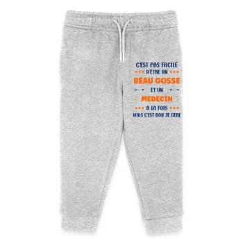 doctor - Kids Organic Sweatpants by Stanley/Stella - heather grey - Front