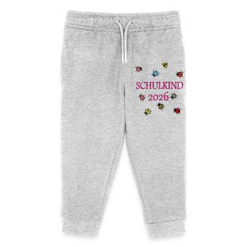 écolier fier - Pantalon de jogging enfant bio Stanley/Stella - gris chiné - Devant