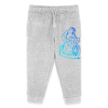 Roadbike Fokus pur - Kinder Organic Jogginghose Mini Mover von Stanley/Stella - Grau meliert - Vorne