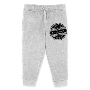 SIEBESIECH - Schweizer Bezeichnung für cooler Typ - Kinder Organic Jogginghose Mini Mover von Stanley/Stella - Grau meliert - Vorne