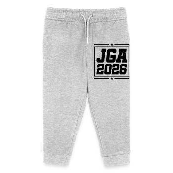Jga 2026 Bachelor Party - Kids Organic Sweatpants by Stanley/Stella - heather grey - Front
