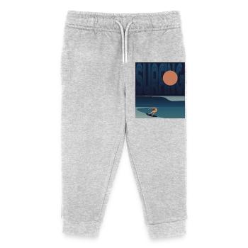 SURFER WAVE - Kids Organic Sweatpants by Stanley/Stella - heather grey - Front