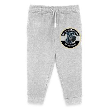 Riesenschnauzer Schutzhund IGP Motiv - Kinder Organic Jogginghose Mini Mover von Stanley/Stella - Grau meliert - Vorne