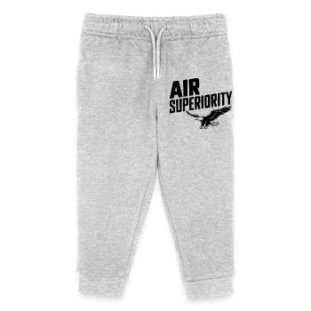 Air Superiority - Kids Organic Sweatpants by Stanley/Stella - heather grey - Front