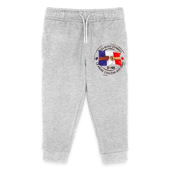 Les_bleus_donnent_la_meme_couleur_aux_fans - Pantalon de jogging enfant bio Stanley/Stella - gris chiné - Devant