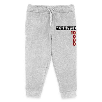 Sport Motivation Schritte - Kinder Organic Jogginghose Mini Mover von Stanley/Stella - Grau meliert - Vorne