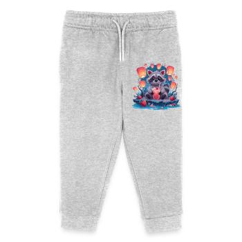 Limonade de la Lanterne Laveur de Nuit - Pantalon de jogging enfant bio Stanley/Stella - gris chiné - Devant
