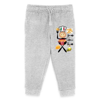 Collage Italien de Délices - Pantalon de jogging enfant bio Stanley/Stella - gris chiné - Devant