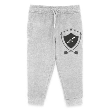 Tiler – pro tile laying precision trade - Kids Organic Sweatpants by Stanley/Stella - heather grey - Front