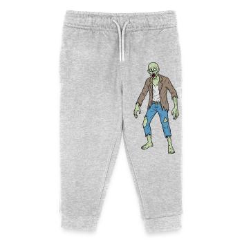 Ragged Zombie Style Illustration - Kids Organic Sweatpants by Stanley/Stella - heather grey - Front