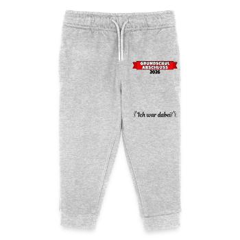 Grundschulabschluss Grundschule Abschluss 2026 - Kinder Organic Jogginghose Mini Mover von Stanley/Stella - Grau meliert - Vorne