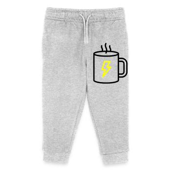 Kaffeebecher Blitz Energie - Kinder Organic Jogginghose Mini Mover von Stanley/Stella - Grau meliert - Vorne