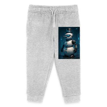 RockyZoo21 - Kids Organic Sweatpants by Stanley/Stella - heather grey - Front