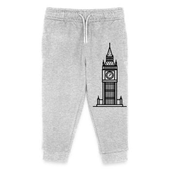 Big Ben - Kinder Organic Jogginghose Mini Mover von Stanley/Stella - Grau meliert - Vorne