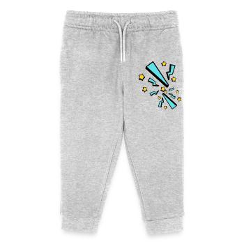 Blitz - Kinder Organic Jogginghose Mini Mover von Stanley/Stella - Grau meliert - Vorne