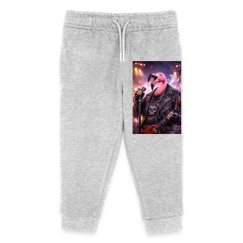 RockyZoo47 - Kids Organic Sweatpants by Stanley/Stella - heather grey - Front
