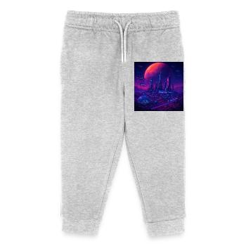 RockyZoo62 - Kids Organic Sweatpants by Stanley/Stella - heather grey - Front