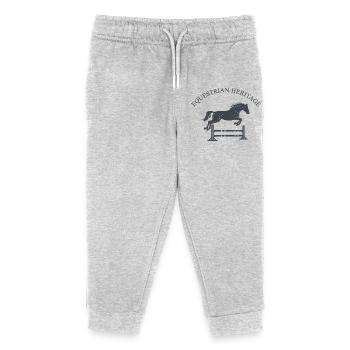 Reiter-Heritage-Sprung - Kinder Organic Jogginghose Mini Mover von Stanley/Stella - Grau meliert - Vorne