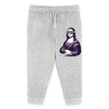 MONA iA - geek & scifi - Kids Organic Sweatpants by Stanley/Stella - heather grey - Front
