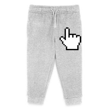 Main de souris originale - Pantalon de jogging enfant bio Stanley/Stella - gris chiné - Devant