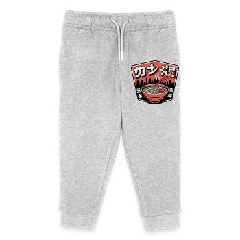 Ramen Urbain et Skyline - Pantalon de jogging enfant bio Stanley/Stella - gris chiné - Devant
