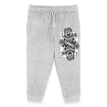 Eurasier | Queen of Hearts | Maps - Kids Organic Sweatpants by Stanley/Stella - heather grey - Front