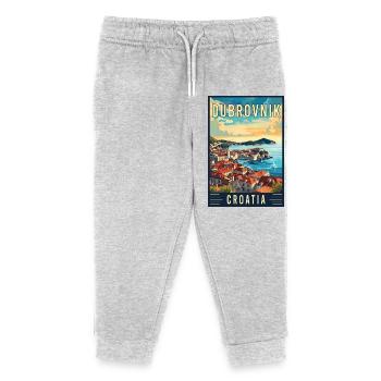 Entdecken Sie das Mittelmeergebiet Dubrovnik in Kroatien - Kinder Organic Jogginghose Mini Mover von Stanley/Stella - Grau meliert - Vorne