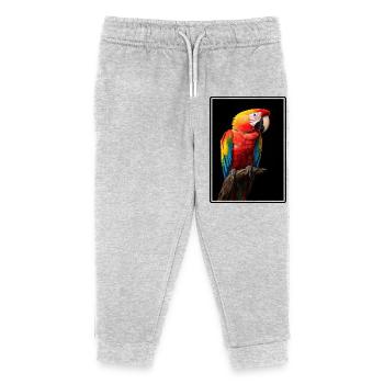 L’ère de l’ara - Pantalon de jogging enfant bio Stanley/Stella - gris chiné - Devant