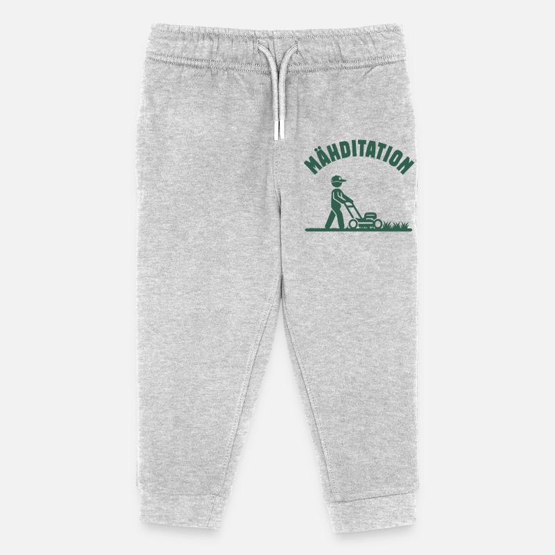 Tonduse Ventilateur de tondeuse à gazon - Pantalon de jogging enfant bio Stanley/Stella - gris chiné