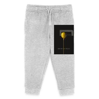Creativity Loves Pressure Minimalistisches Poster - Kinder Organic Jogginghose Mini Mover von Stanley/Stella - Grau meliert - Vorne