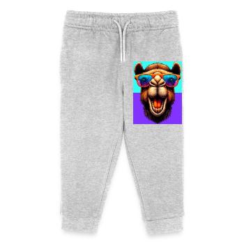 Kamel - Kinder Organic Jogginghose Mini Mover von Stanley/Stella - Grau meliert - Vorne