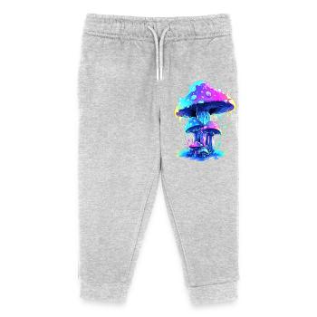 Mushroom - Kids Organic Sweatpants by Stanley/Stella - heather grey - Front