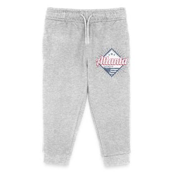 Atlanta in Georgia Vereinigte Staaten USA Souvenir - Kinder Organic Jogginghose Mini Mover von Stanley/Stella - Grau meliert - Vorne