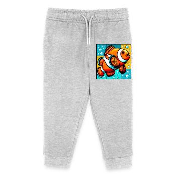 Clownfish - Kids Organic Sweatpants by Stanley/Stella - heather grey - Front