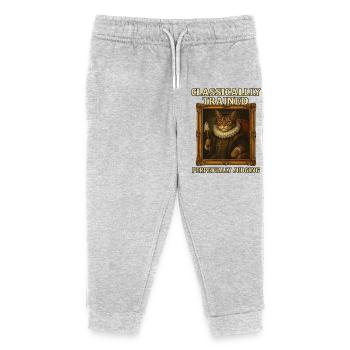 Classically Trained Perpetually Judging Renaissanc - Kinder Organic Jogginghose Mini Mover von Stanley/Stella - Grau meliert - Vorne
