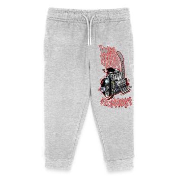 1482_WhatKeepsYourMotorRunning-COLOR - Kinder Organic Jogginghose Mini Mover von Stanley/Stella - Grau meliert - Vorne